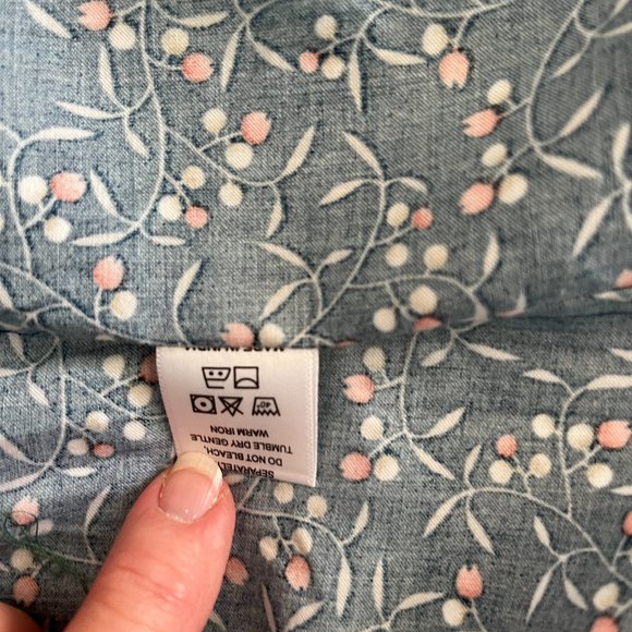 FRENCH CROWN MEN'S SZ 44 COTTON SS FLORAL DRESS SHIRT - Picture 9 of 10